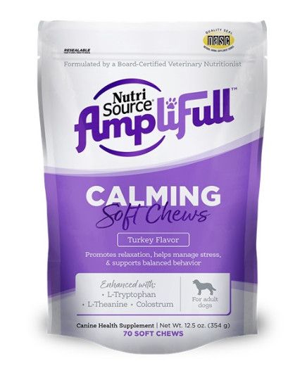 Nutrisource Amplifull Calming Soft Chews for Dogs, 70-ct