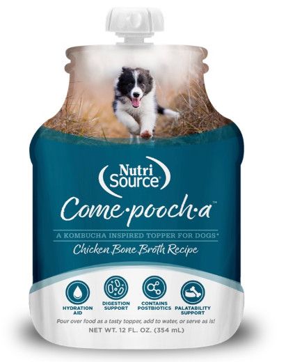 Nutrisource Come-Pooch-A Bone Broth for Dogs & Cats, Chicken Recipe, 12-oz