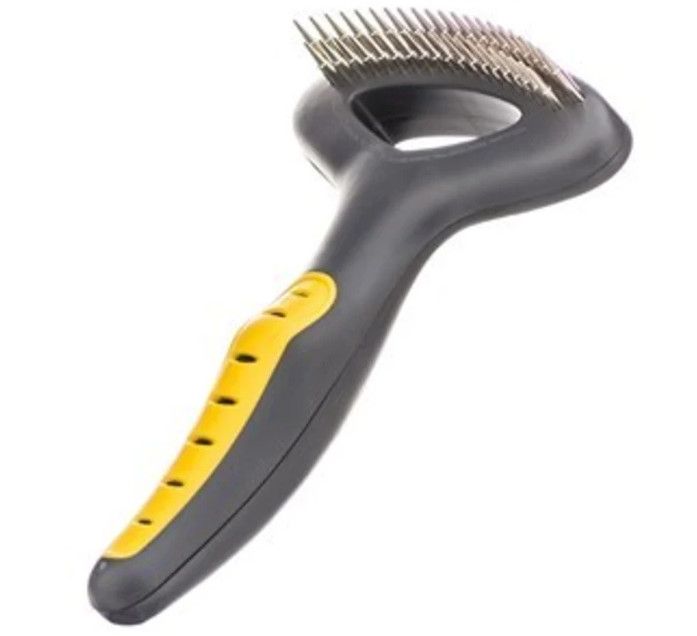 JW Pet Double Row Undercoat Rake for Dogs & Cats
