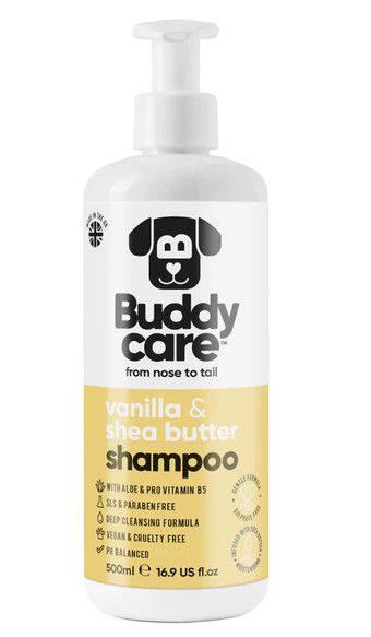 Buddycare Vanilla & Shea Butter Shampoo, 16.9-oz