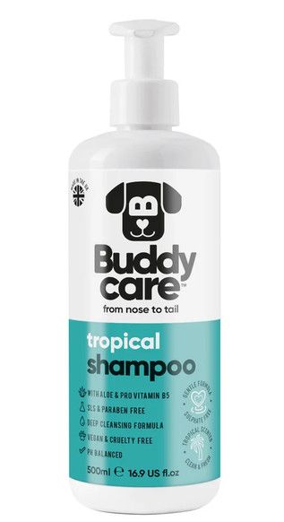 Buddycare Tropical Shampo with Aloe & Vitamin B5, 16.9-oz