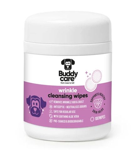 Buddycare Wrinkle Cleaning Wipes with Aloe Vera, 100-ct