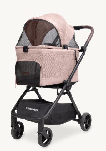 Wonderfold Bella Pet Stroller, Rose Pink