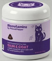 Paco & Pepper Meowtamin Supplement Skin & Coat Soft Chews for Cats, 60-ct