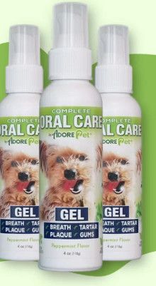 Adore Pet Complete Oral Care Dental Gel, Peppermint, 4-oz
