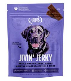 Nutrisource Jivin' Jerky Treats for Dogs, Woodlands Select, 4-oz