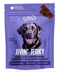 Nutrisource Jivin' Jerky Treats for Dogs, Prairie Select, 4-oz