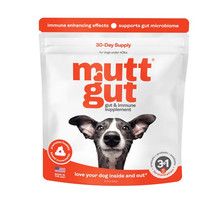 Mutt Gut Immune & Gut Pre, Pro, andd Postbiotic Supplement, 60-gram