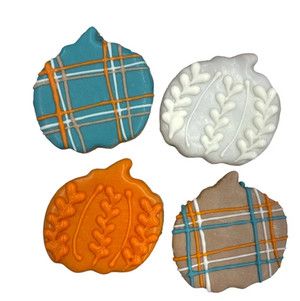 Paws Gourmet Bakery Fall Patchwork Pumpkins Dog Treats, 2.75-in x 2.5-in