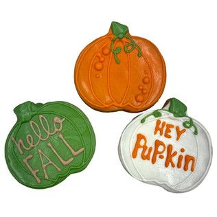 Paws Gourmet Bakery Fall Pumpkin Dog Treats, 3.5-in x 3-in