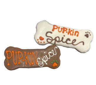 Paws Gourmet Bakery Fall Pup-kin Spice Bones Dog Treats, 5-in x 2-in
