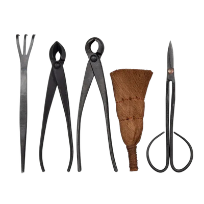 5 Piece Bonsai Tool Set in Pouch
