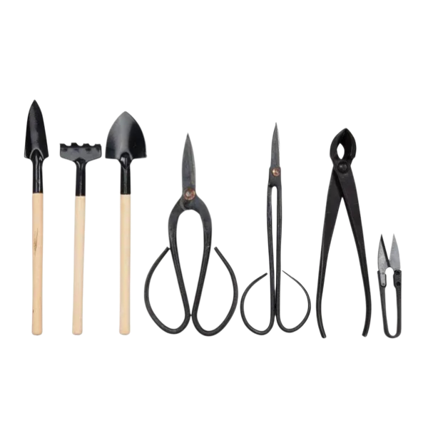 7 Piece Bonsai Tool Set in Pouch