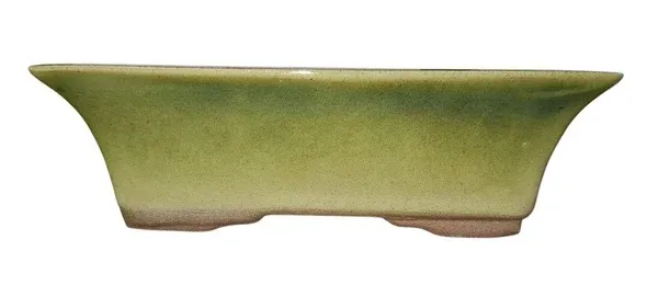Small Rectangular Bonsai Pot 0058 Glazed