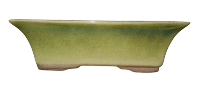 Small Rectangular Bonsai Pot Glazed