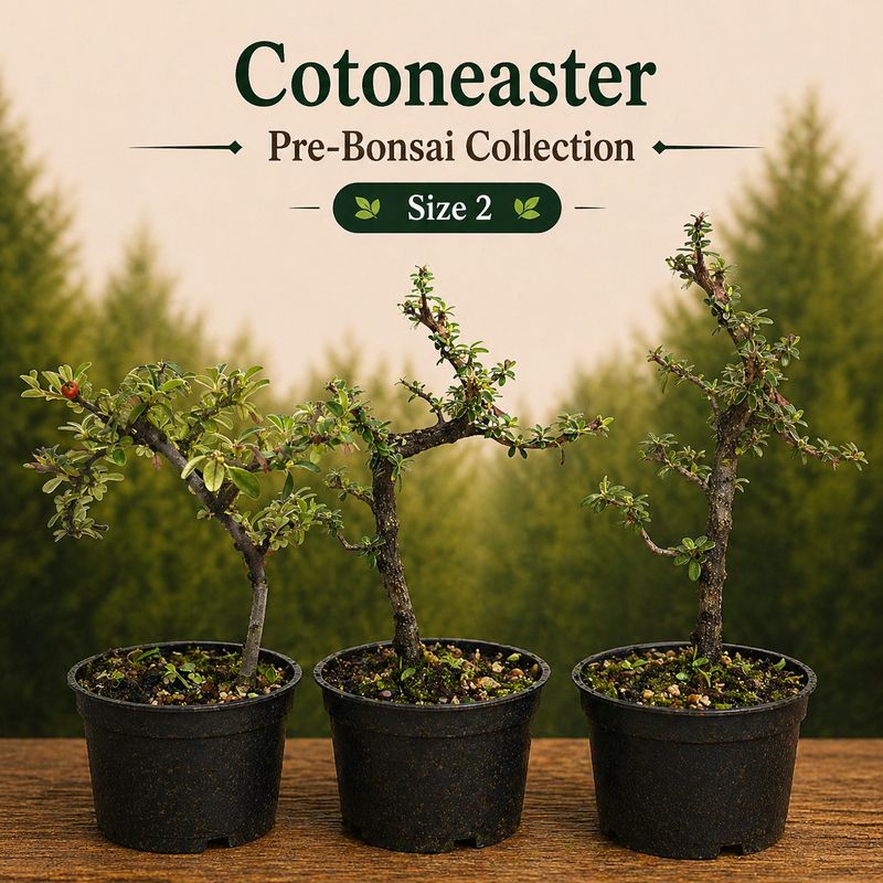 Size 2 + Cotoneaster Pre-Bonsai