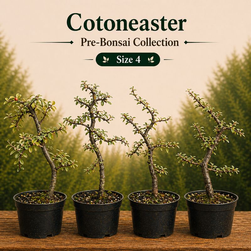 Size 4 + Cotoneaster Pre-Bonsai