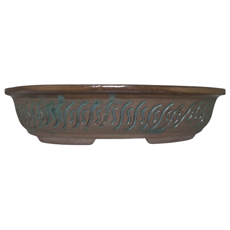 Tidal Rhythm "Oval Bonsai Pot"