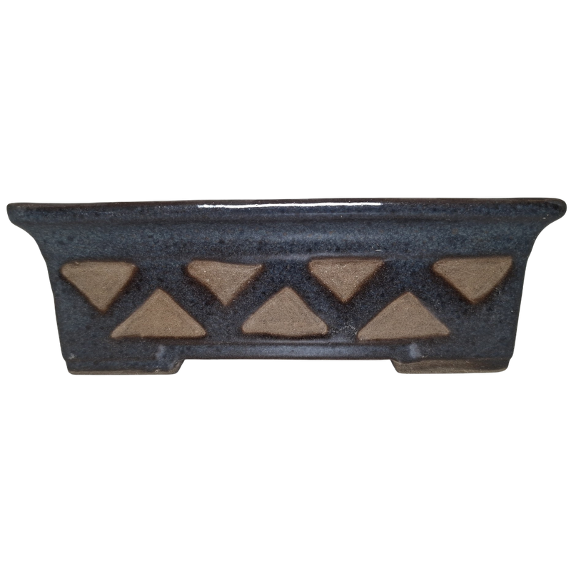 Indigo Echo Set Rectangular Bonsai Pot