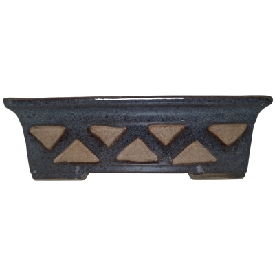 Indigo Echo Set Rectangular Bonsai Pot