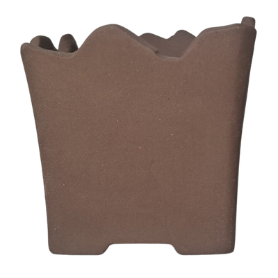 Raw Horizon "Un Glazed Small Cascade Bonsai Pot"