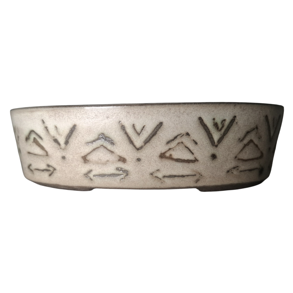 Desert Script "Oval Bonsai Pot"