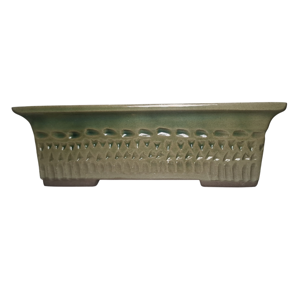 Verdant Rhythm "Rectangular Bonsai Pot"