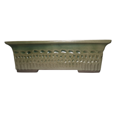 Verdant Rhythm "Rectangular Bonsai Pot"