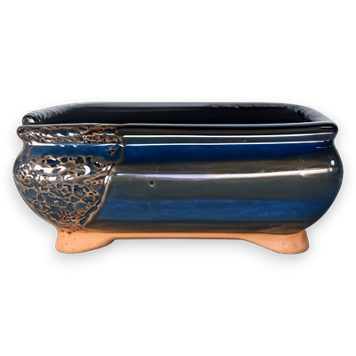 Lava Crest Rectangular Hand-Crafted Bonsai Pot