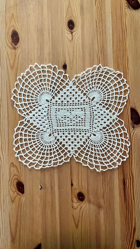 Serwetka cztery półkola i serce