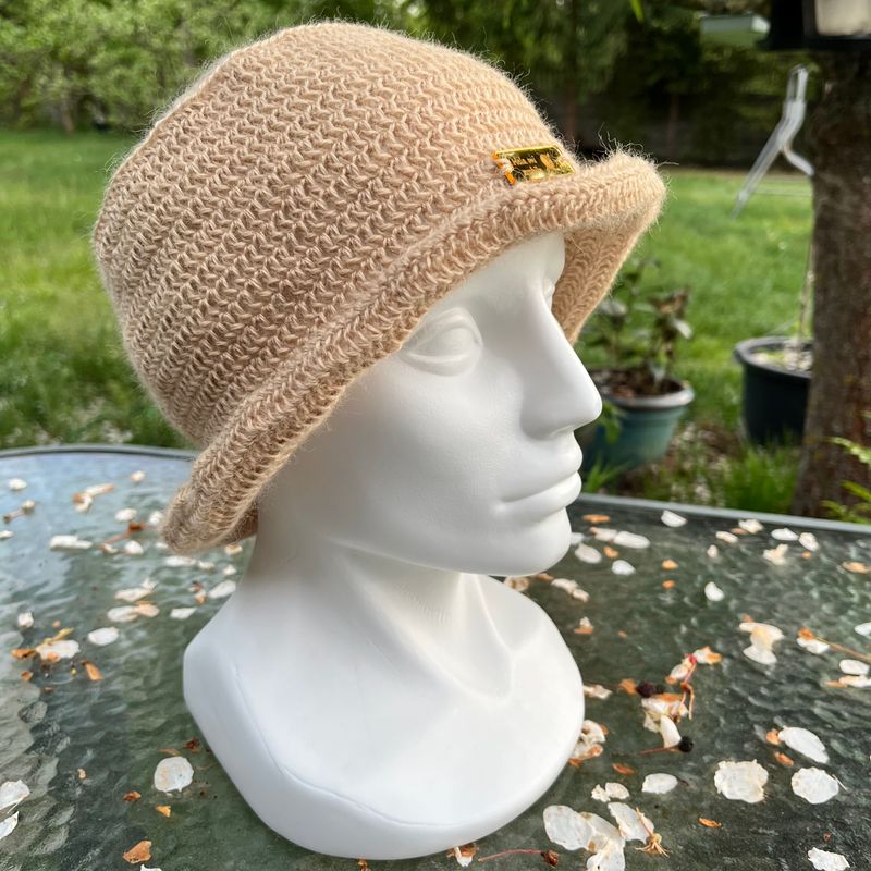Bucket hat z włókna konopnego (HMZ1004)