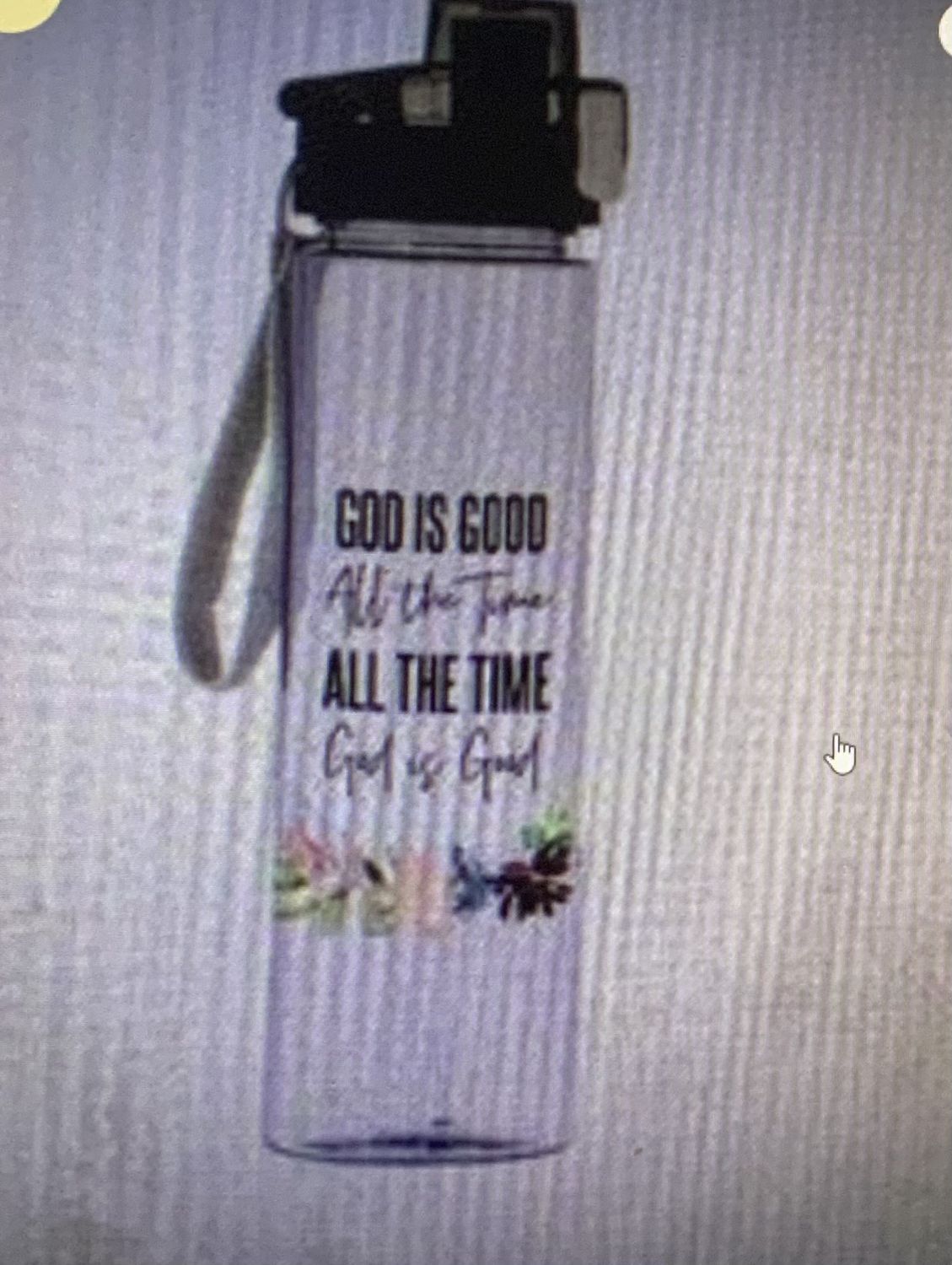 God is good water bottle
