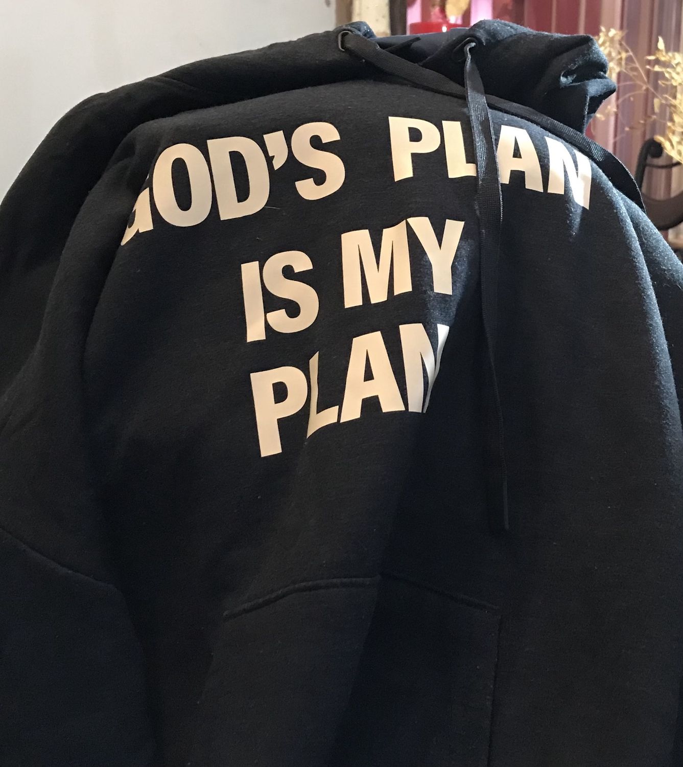 Gods plan hooded design sweatshirt