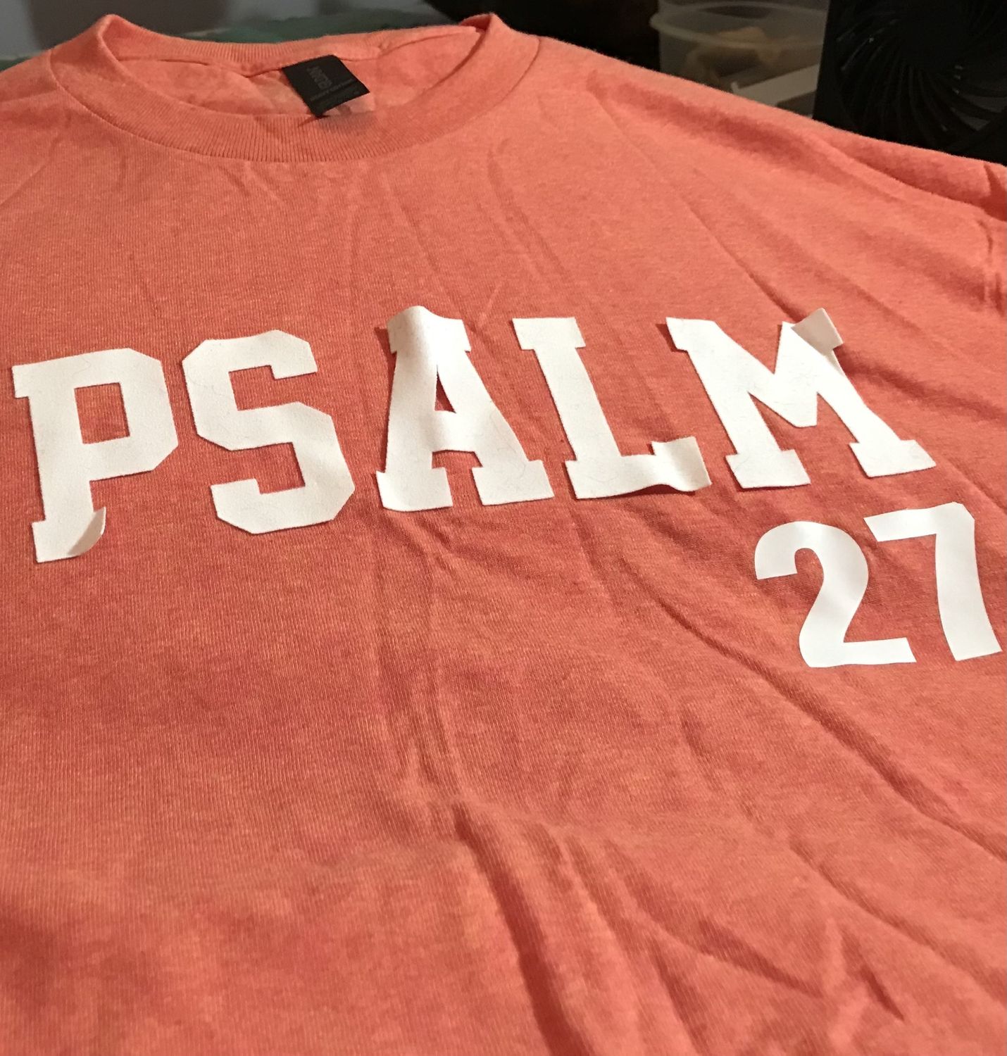 Psalm 27 T-shirt orange