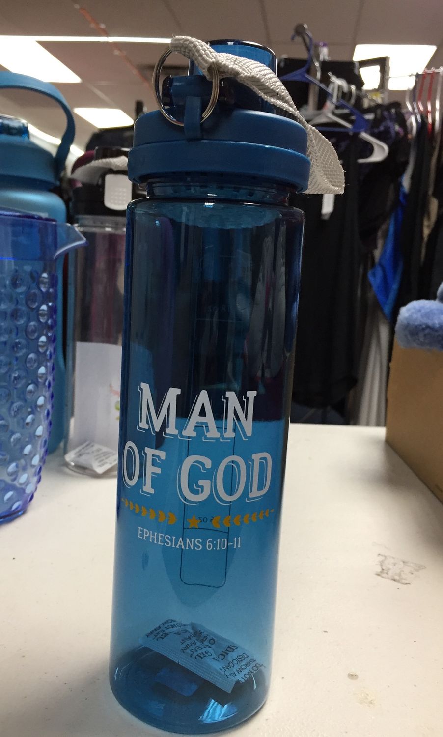 Man of God water bottle