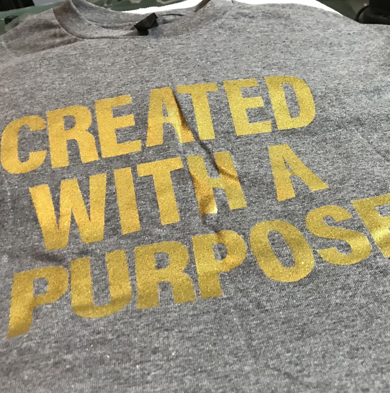 Created by T-shirt gray