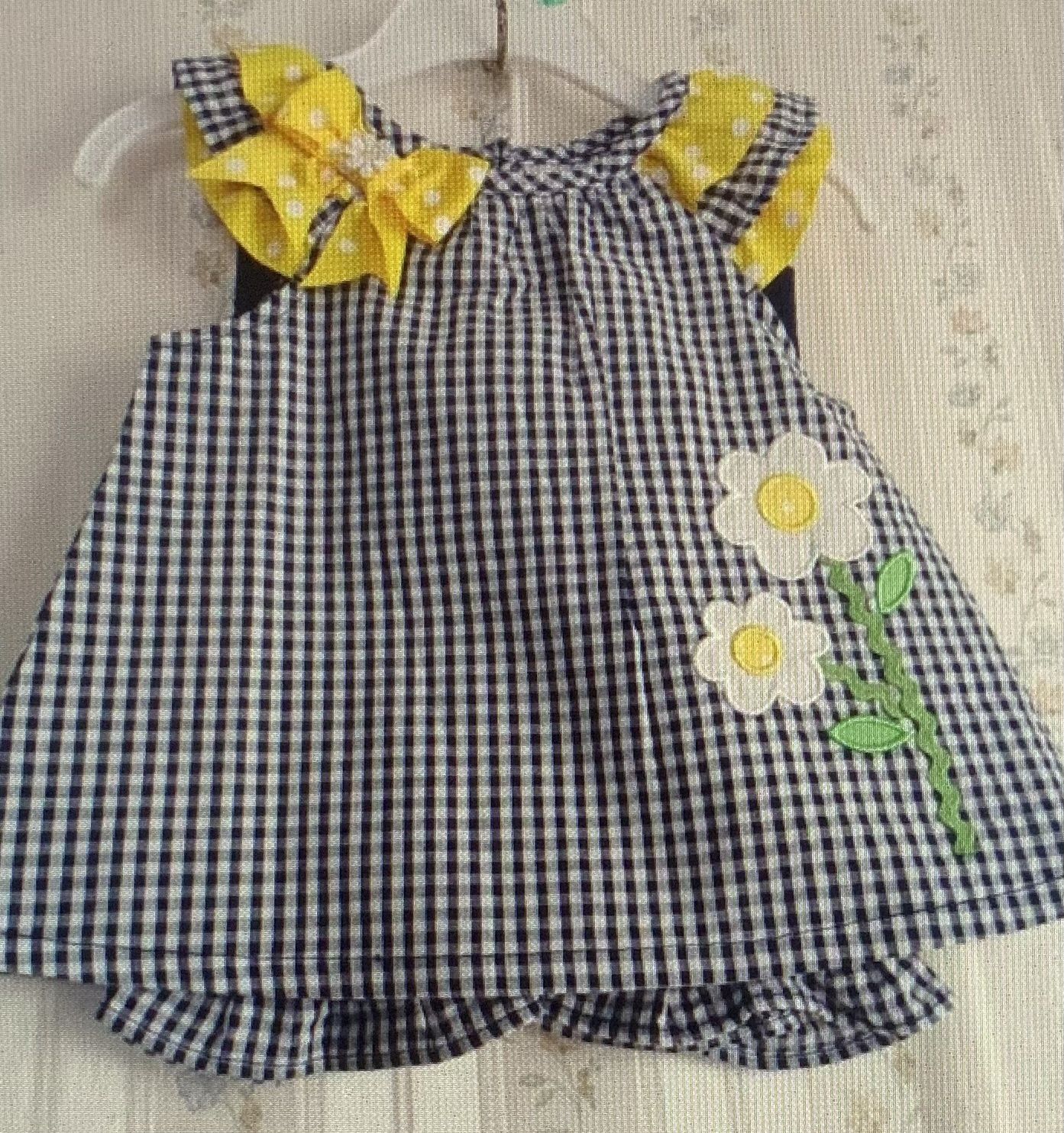 Baby’s  2pc dress checker
