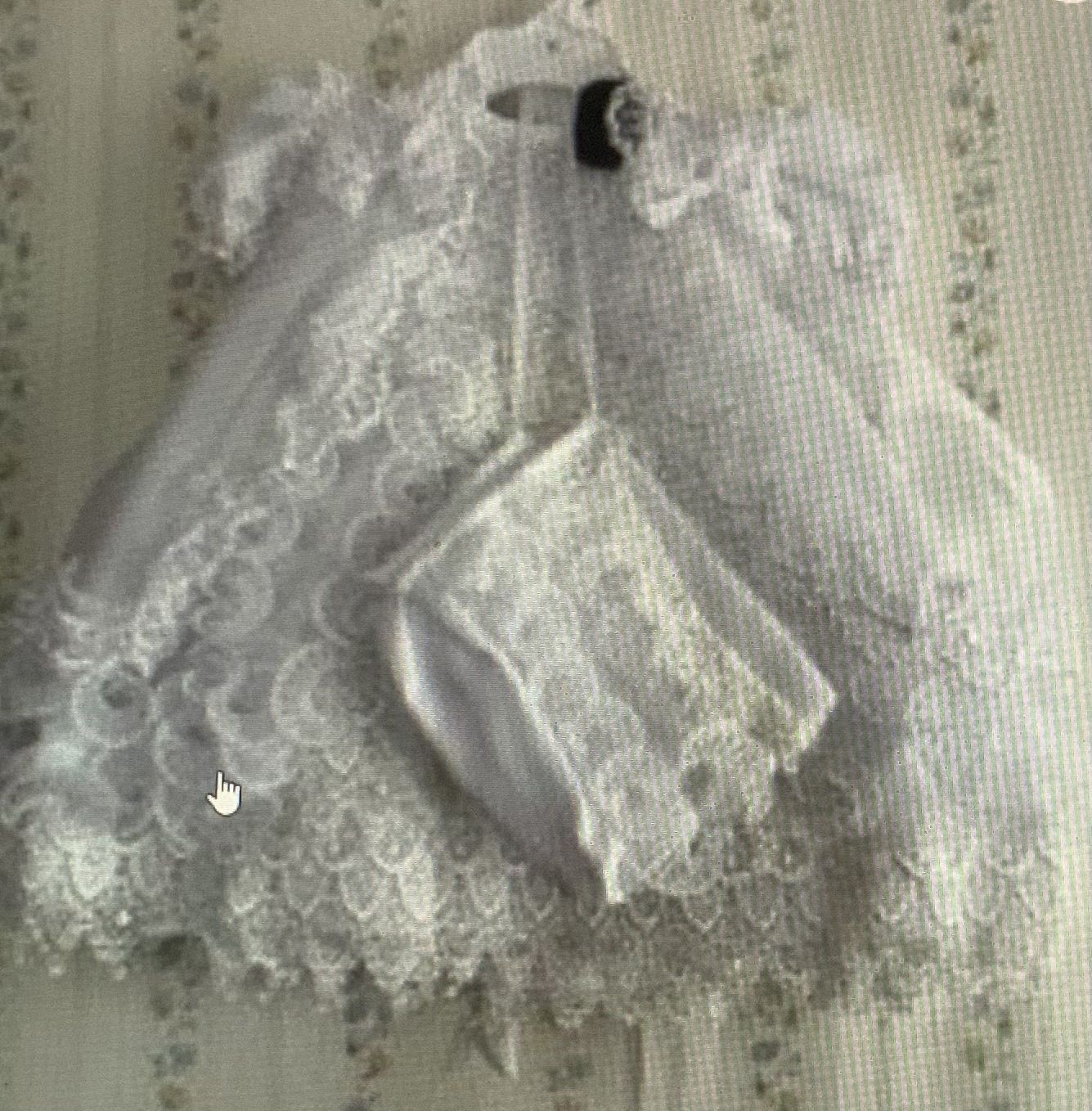 Infant christening outfit  small girls with hat