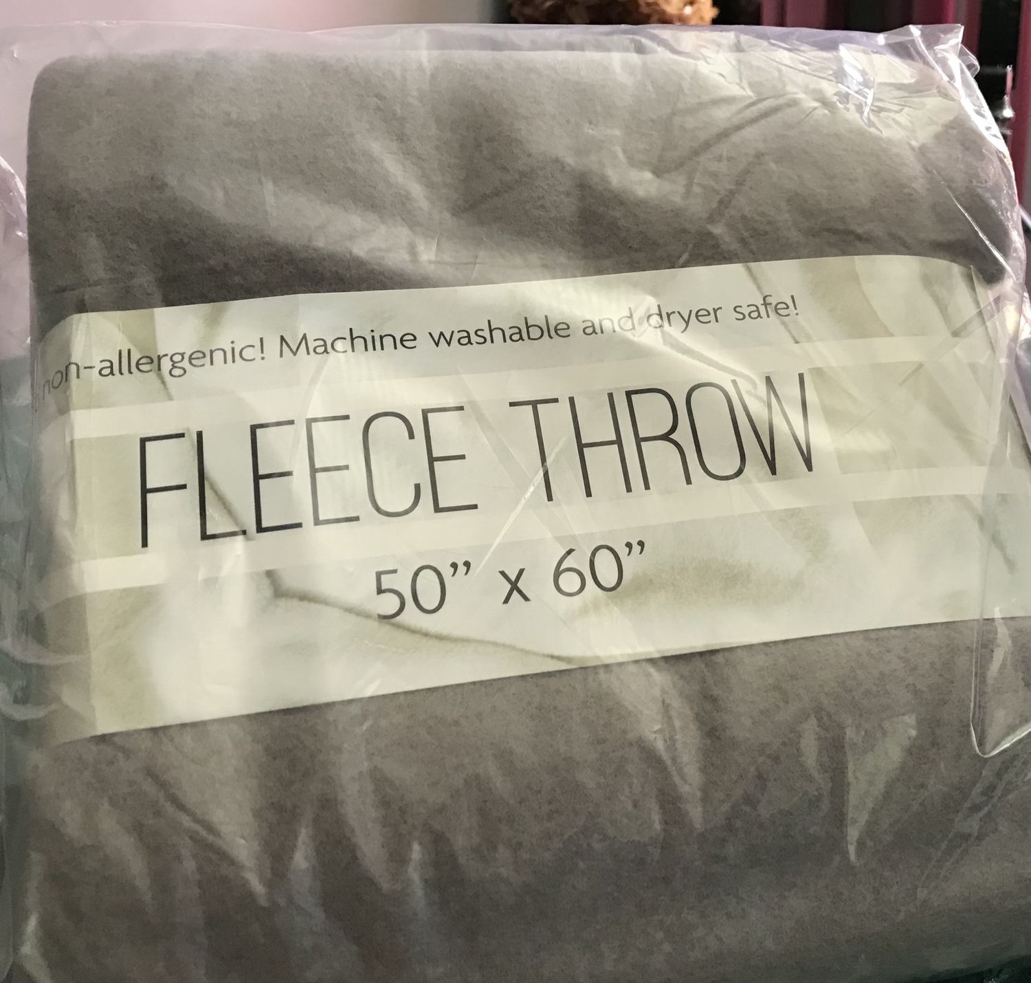 Fleece Throw blanket -Gray