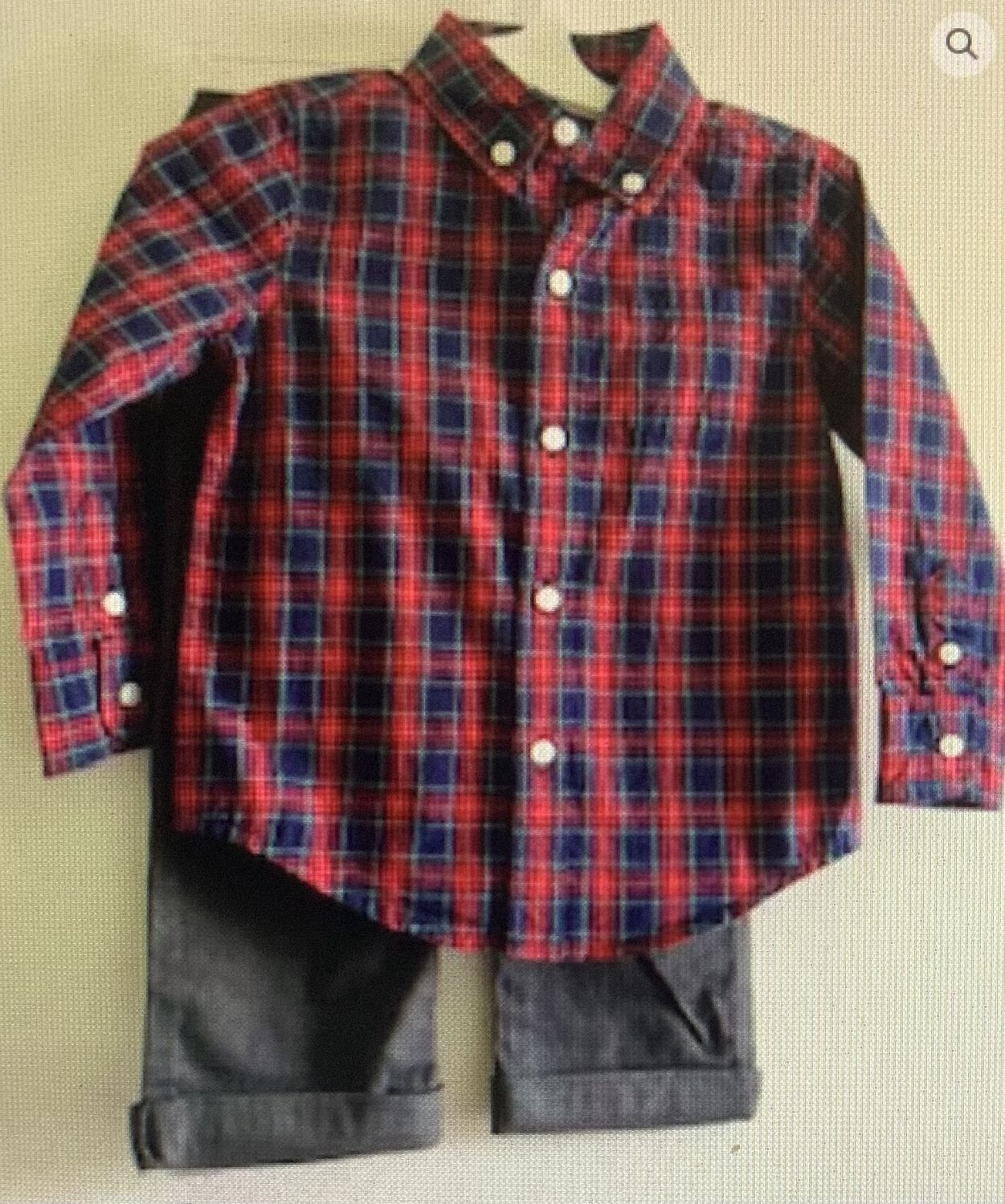 Kids 2pc outfit  pull up pant 24months