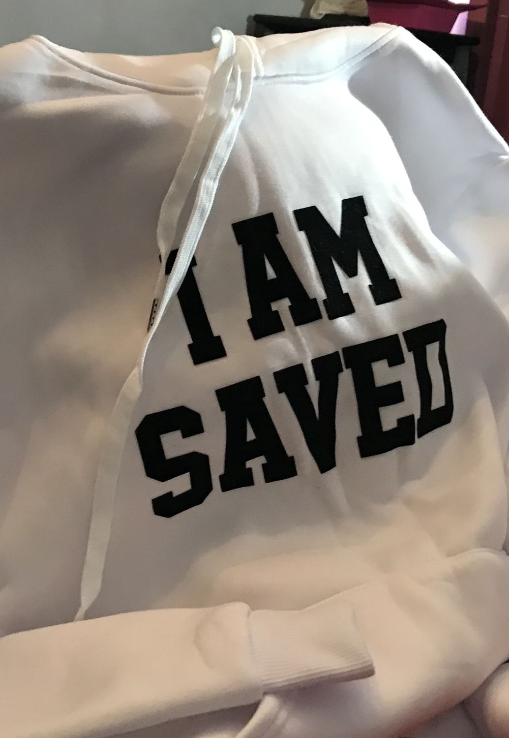 Hooded sweatshirt white