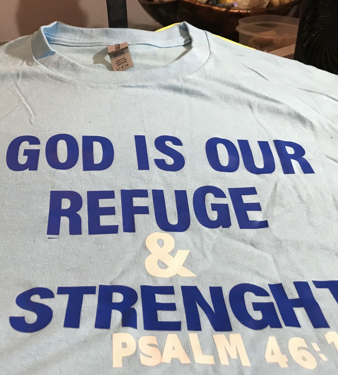 Psalm 46 T-shirt baby blue