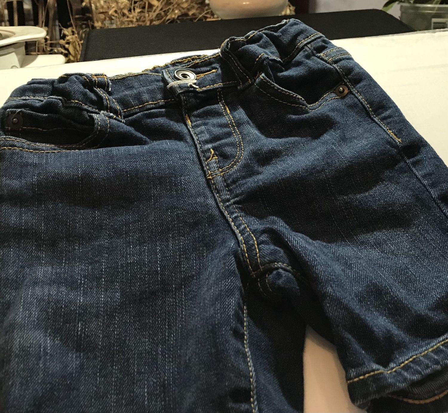 Baby jean shorts 2pc