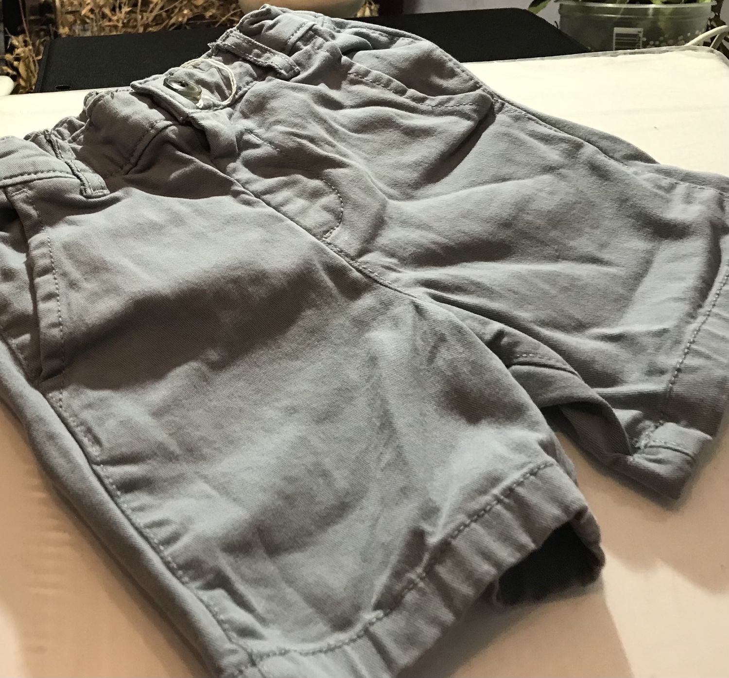 Baby’s jean pant  shorts 2 T gray