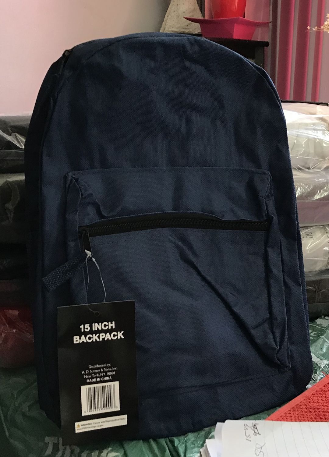 Backpack- navy blue