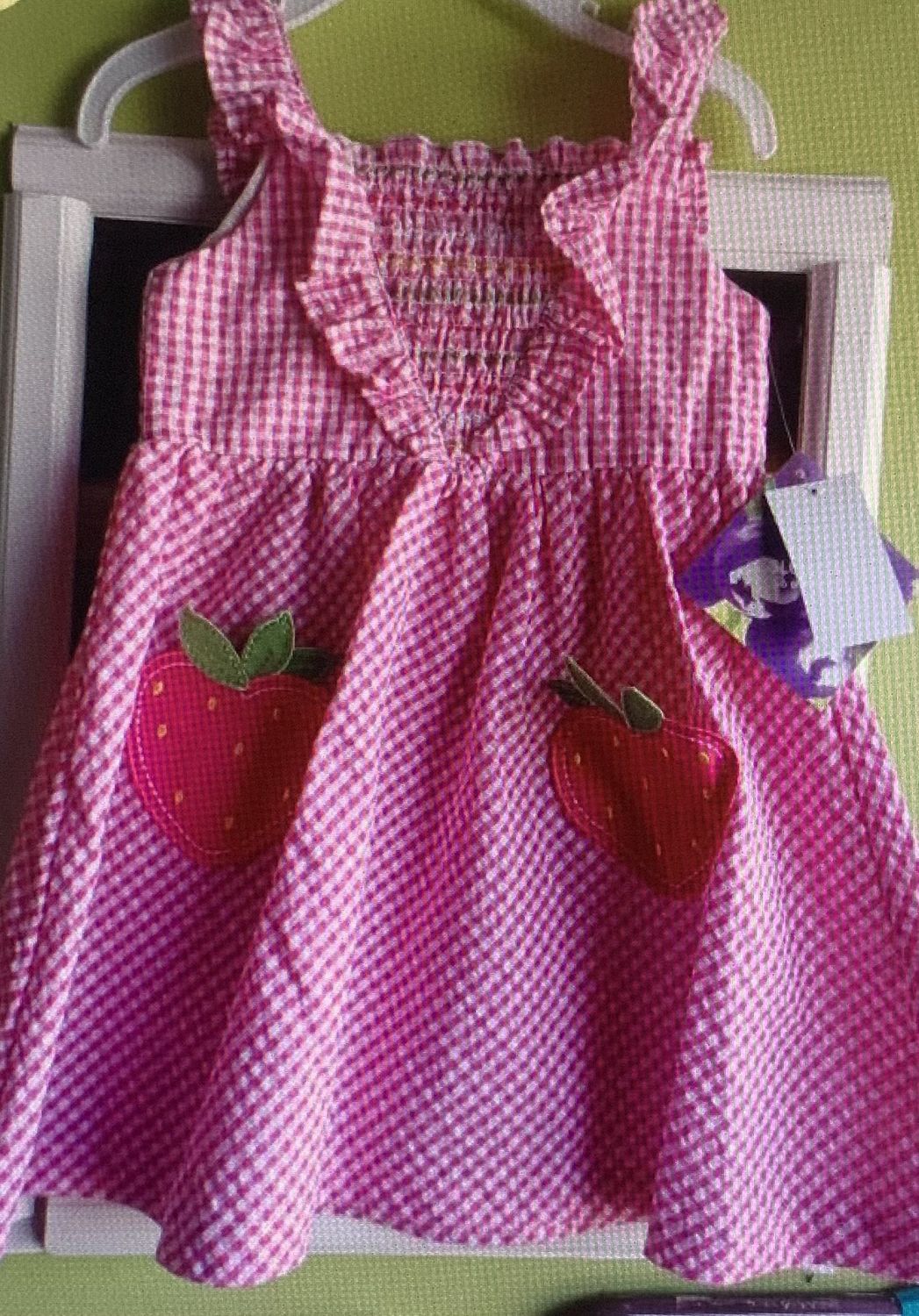 Girls pocket pink dress 2T