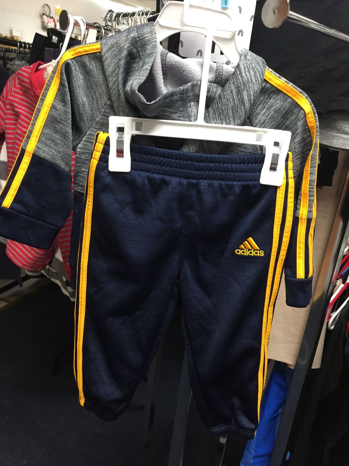 Baby 2pc Adiddas hooded  9 months