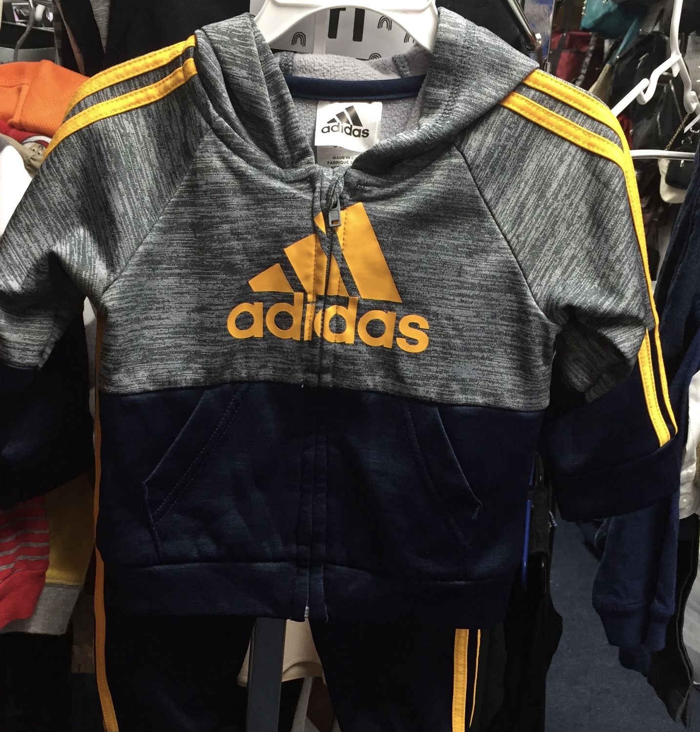 Baby 2pc Adiddas hooded  9 months