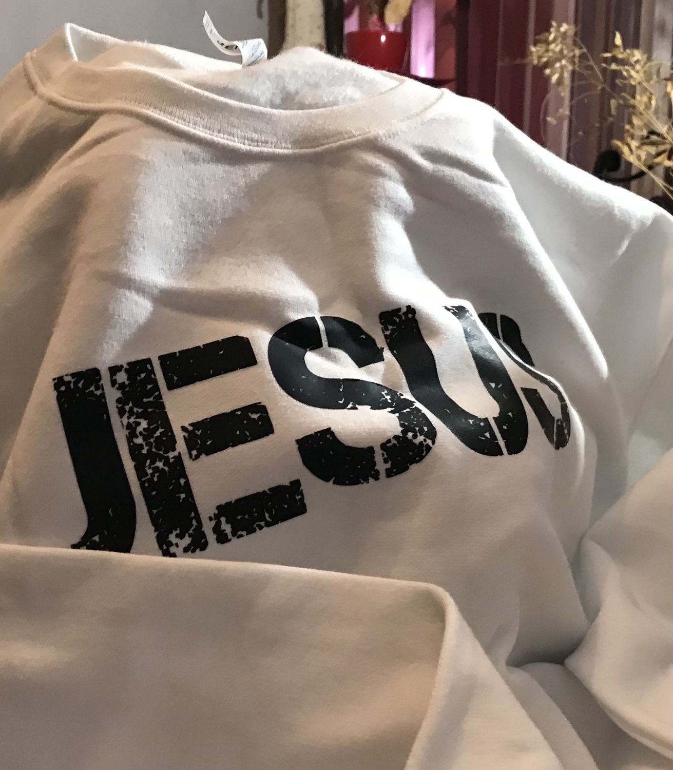 Design T-shirt white  L Jesus
