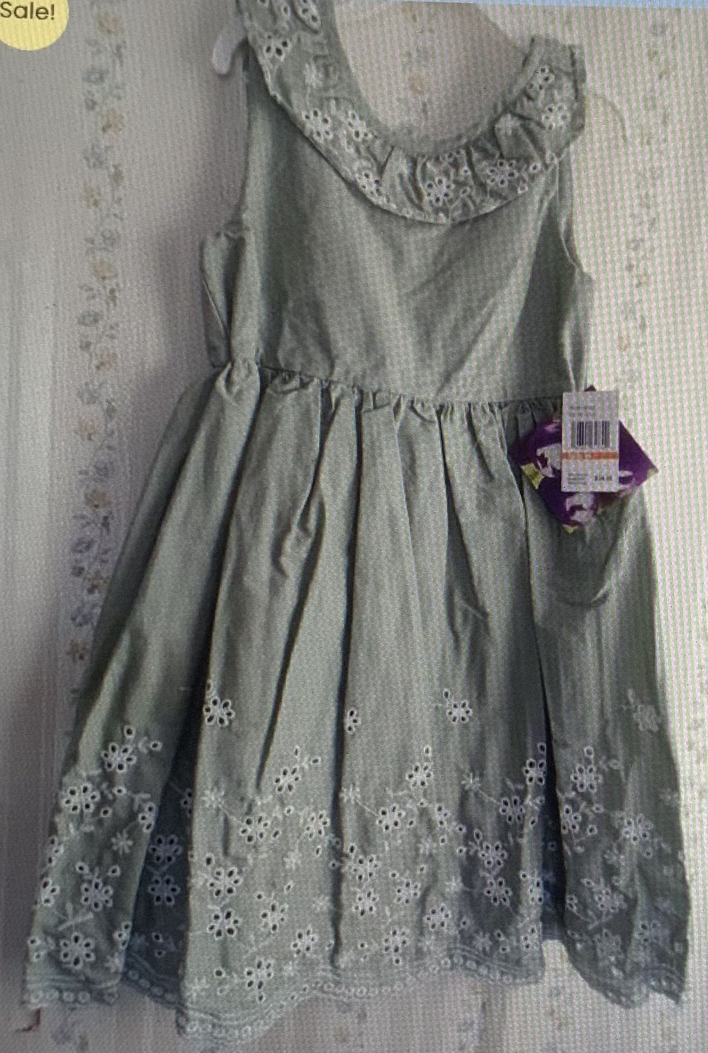 Girls dress olive